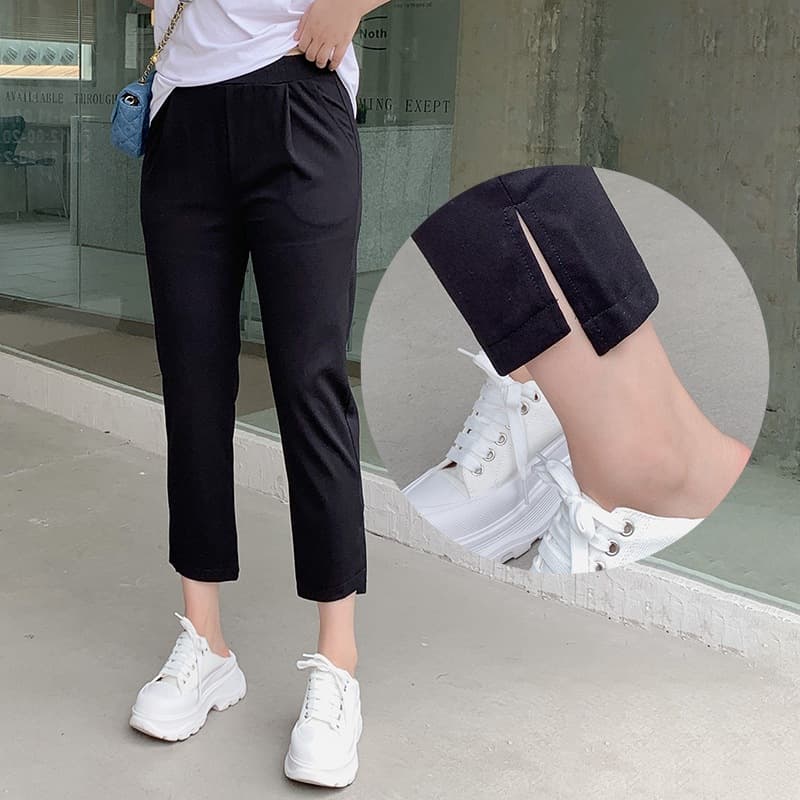 Summer lightweight plus-size women's pants (300 lbs, extra-large size, 200 lbs) for slimming and comfortable fit, especially for curvy women. K6126