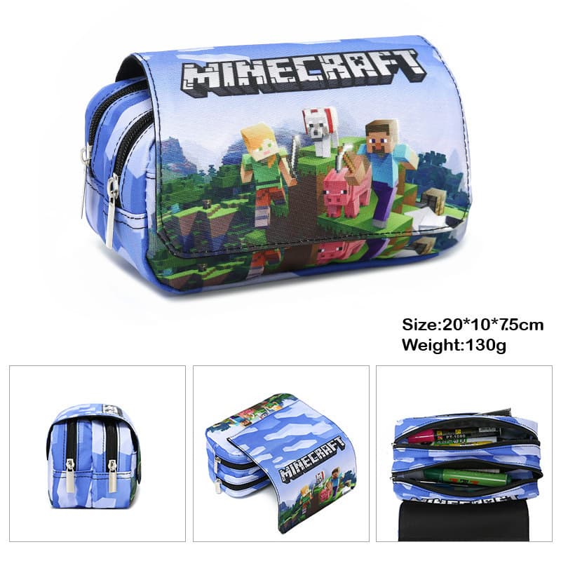 Cross-border new product Minecraft pencil case stationery box game peripheral pencil case
