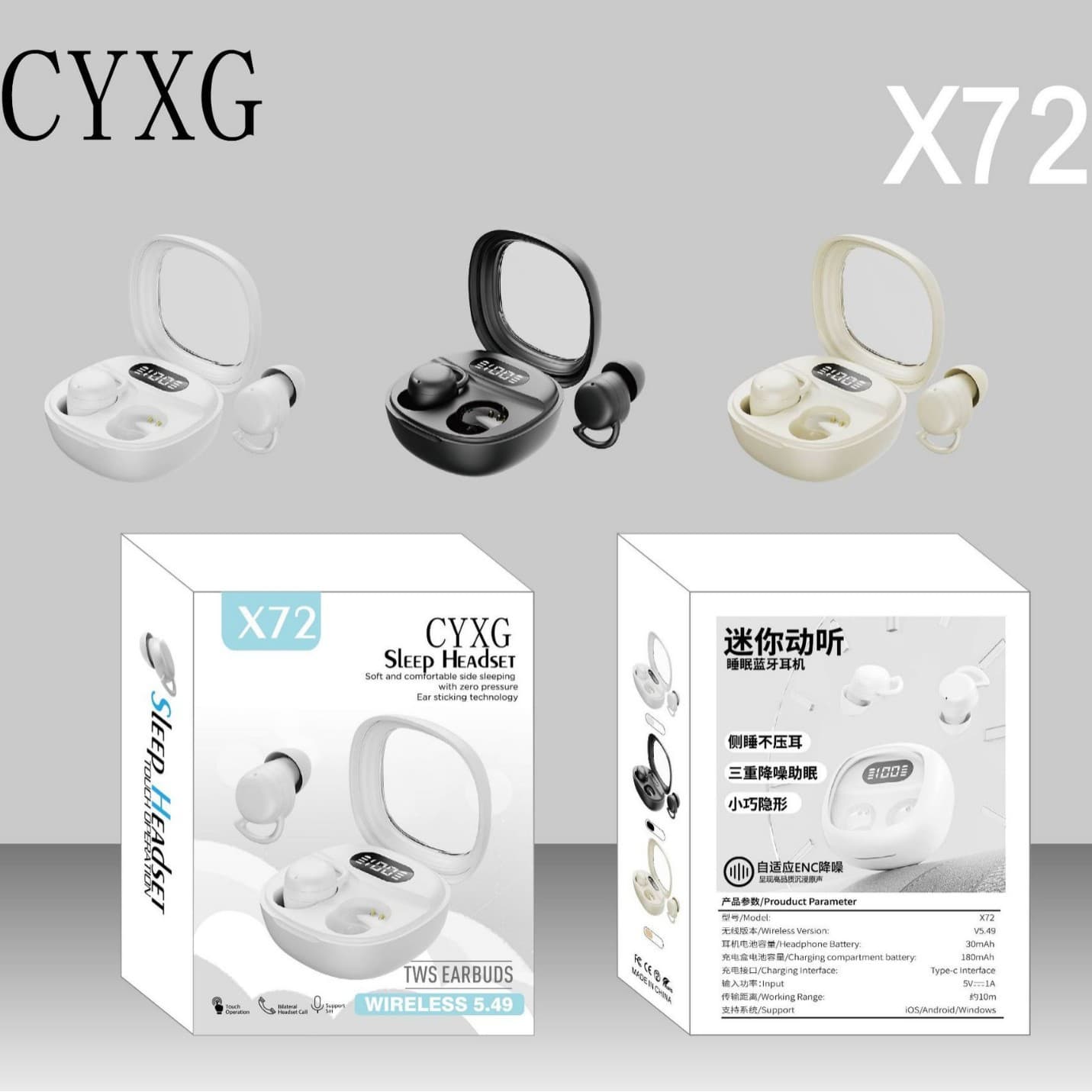 X series X73 retro camera X95 ear-mounted OWS wireless TWS Bluetooth headset clip-on digital display ultra-long battery life
