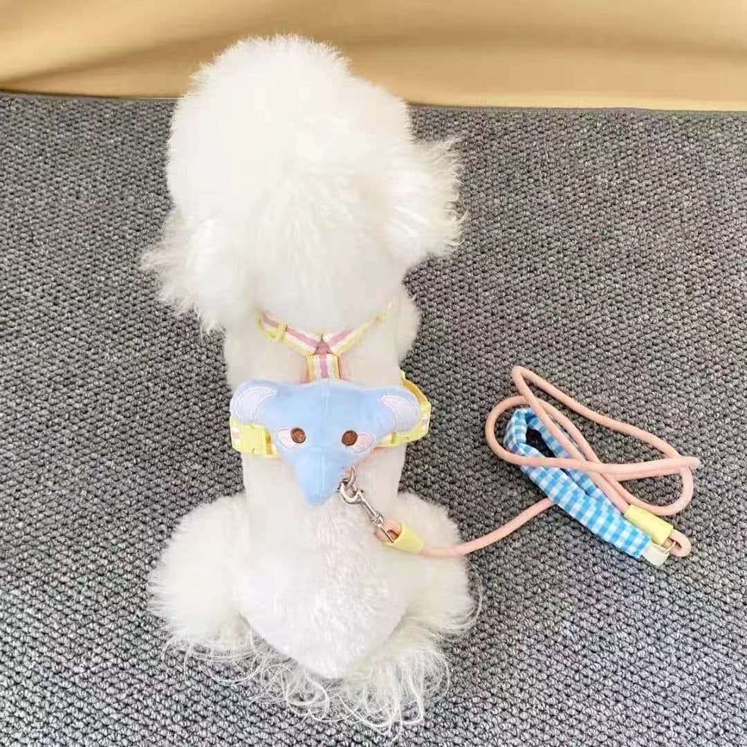 Creative Cute Dog Pet Leash Cat Chest Bag Back Accessories Small Size Dogs Outing Harness Dog Walking Rope