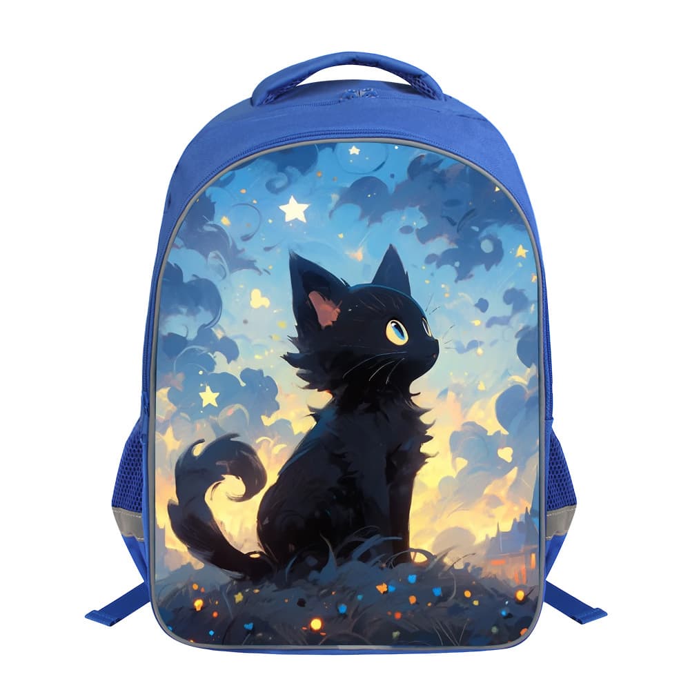 Anruida Direct Sale Printed Large Capacity Double-Layer Schoolbag Casual Simple Backpack Cartoon Anime Backpack DIY