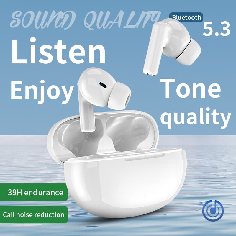 New J20 Bluetooth Earbuds Cross-Border Hot Touch 5.3 Wireless TWS Earphones Sports Dual Earbuds High Sound Quality