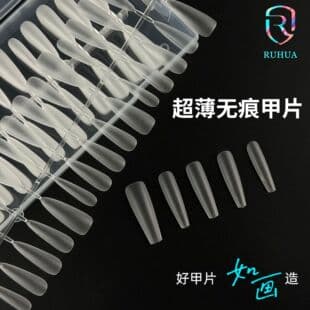 Stock Short Stiletto, Medium Stiletto, Long Stiletto, No-Filing Sized Full-Cover Press-On Nail Tips, Factory Wholesale for Nail Salons and Spray Shops, UV