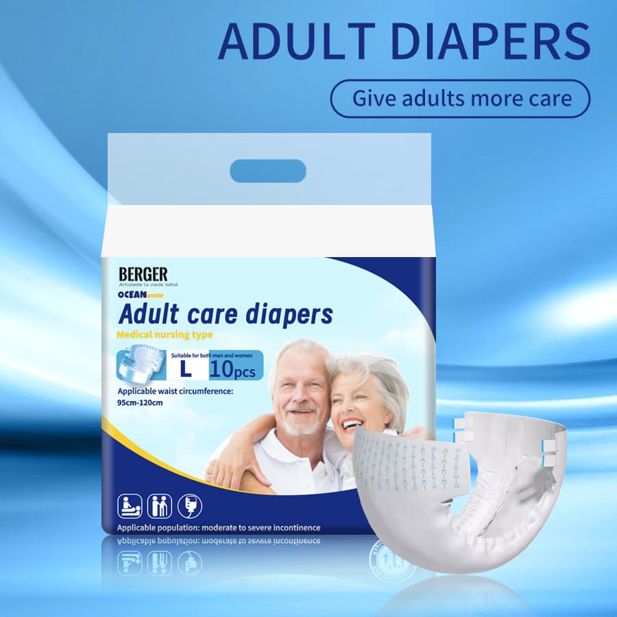 Cross-border Trade Adult Diapers L Size XL Size Elderly Diapers Disposable Underpads Factory Wholesale
