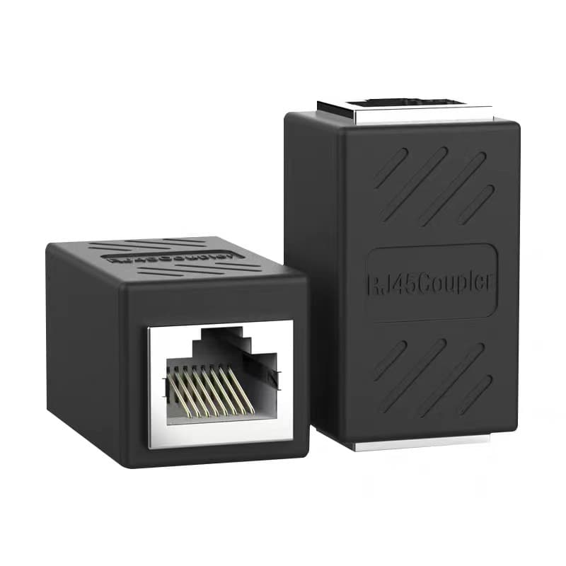 Pass-Through RJ45 Ethernet Cable Connector Network Pass-Through Connector Cable Extender Ethernet Coupler