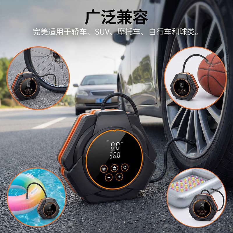 Car Inflatable Pump Portable Electric Tire 12V Air Pump for Small Cars Inflator Air Pump