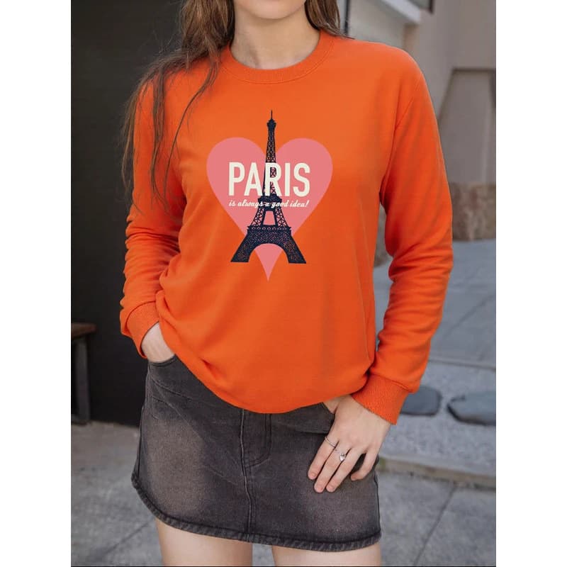 [Cross-border EU Size] Paris Tower Is Always A Good Idea Prints Woman