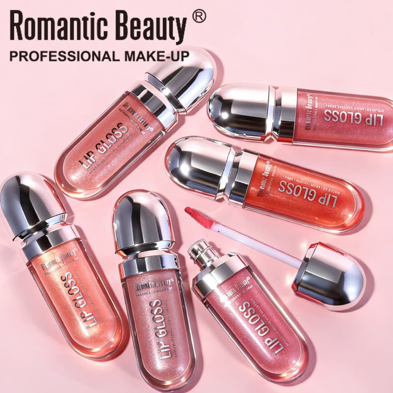 Cross-border Mirror Pearl Lip Gloss Fine Shine Plumping Lip Gloss Easy to Apply Lip Gloss Long-lasting Watery Liquid Lipstick for Women In Stock