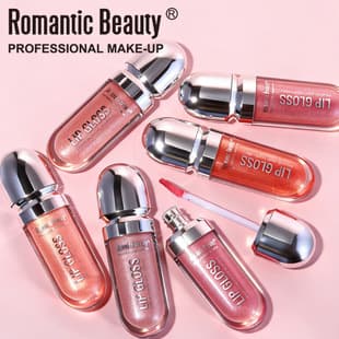 Cross-border Mirror Shimmer Lip Gloss, Fine Sparkle, Plumping, Easy Color, Long-lasting Water Gloss Liquid Lipstick, In Stock
