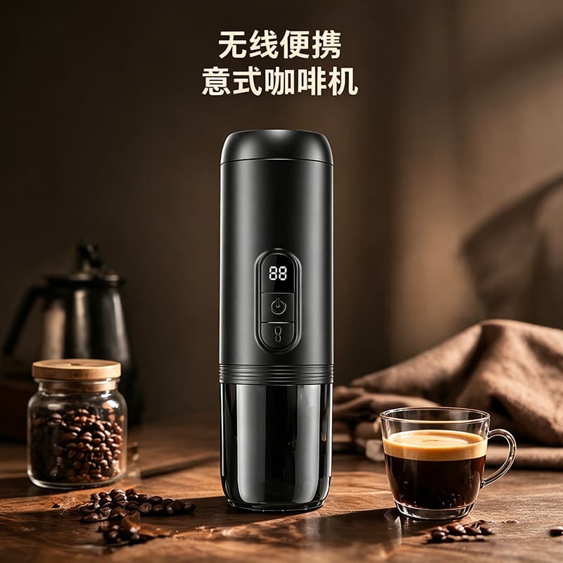 Cross-border portable reheatable American espresso powder size capsule coffee machine two-in-one 51 powder bowl