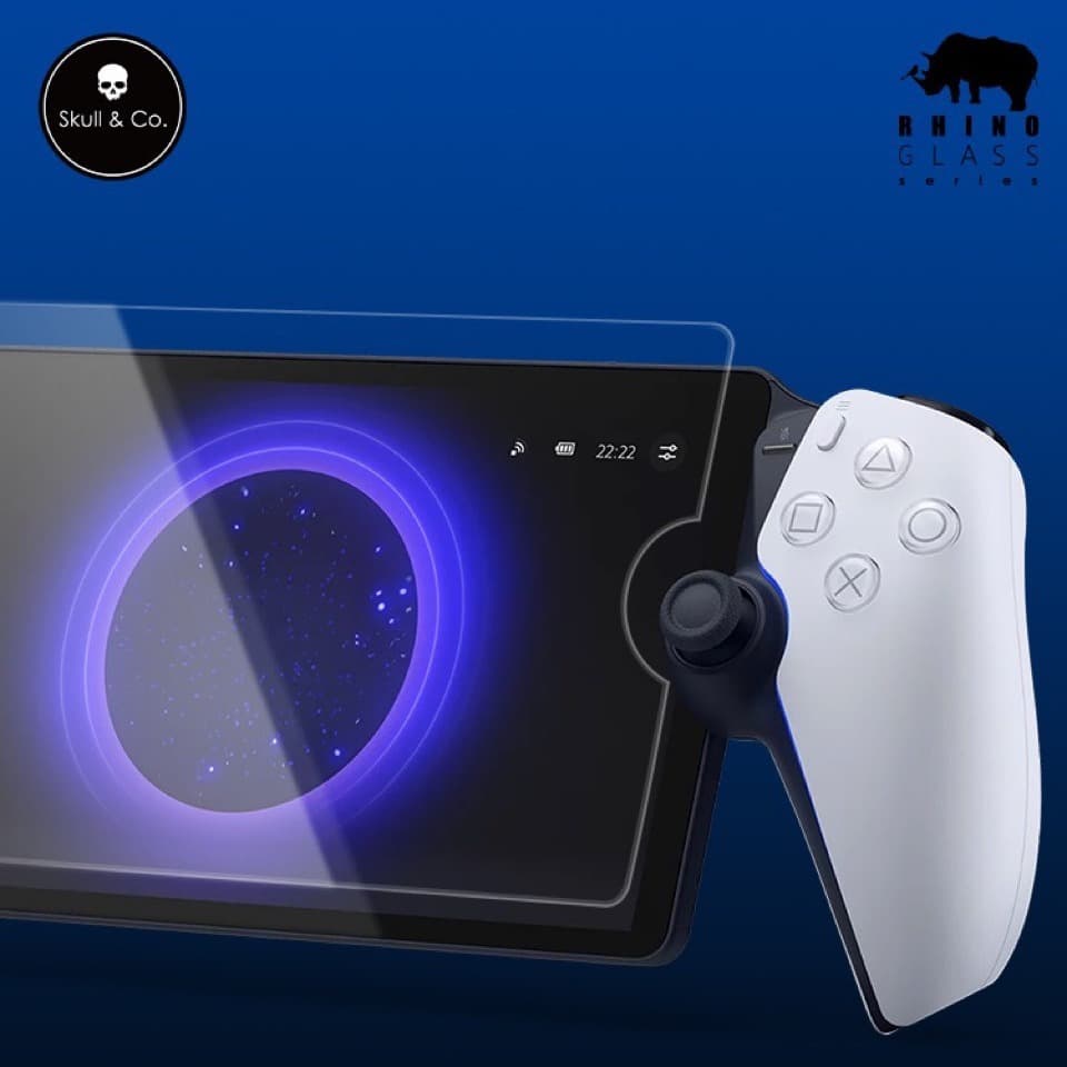 Compatible with Skull & Co. PS5 Portal Tempered Glass Screen Protector Ultra-Thin 9H 2.5D Curved Edge for PS5 Streaming Console