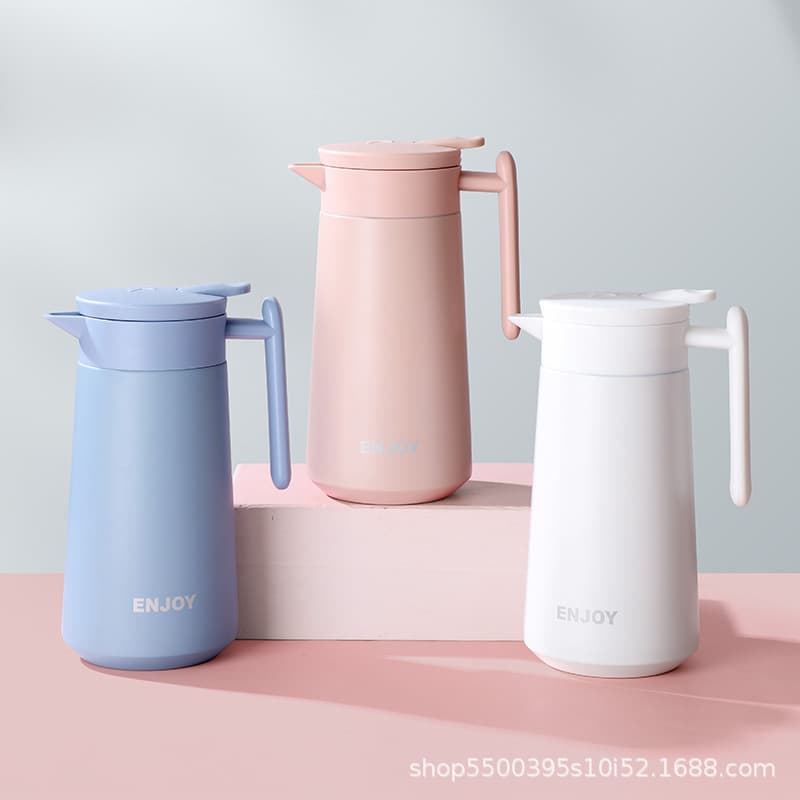 Portable Stainless Steel Insulated Coffee Pot for Office And Restaurant Small Tea Pot for Home Dormitory And Travel
