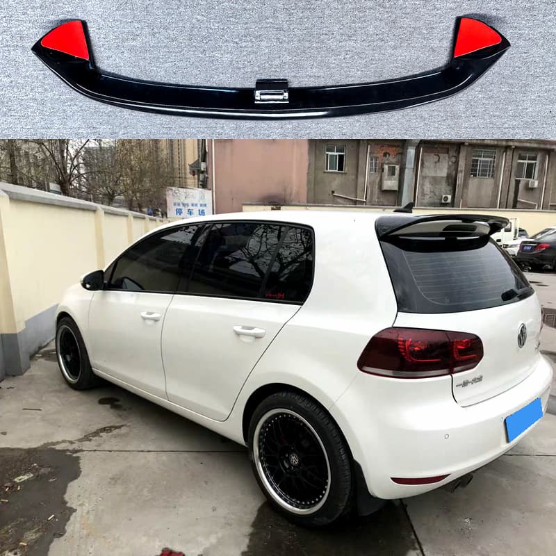 For Volkswagen Golf 6 Rear Spoiler 2009-2013 Golf 6 MK6 Modified Top Wing Spoiler No Drilling Required