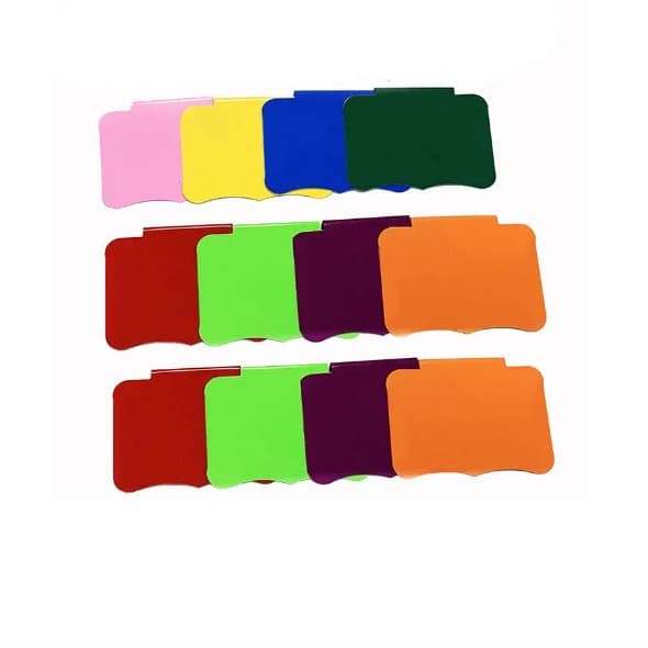 Colorful PVC Basket Price Tag Clips Detachable Hanging Style Marking Labels for Supermarket Coffee Bakery Wholesale