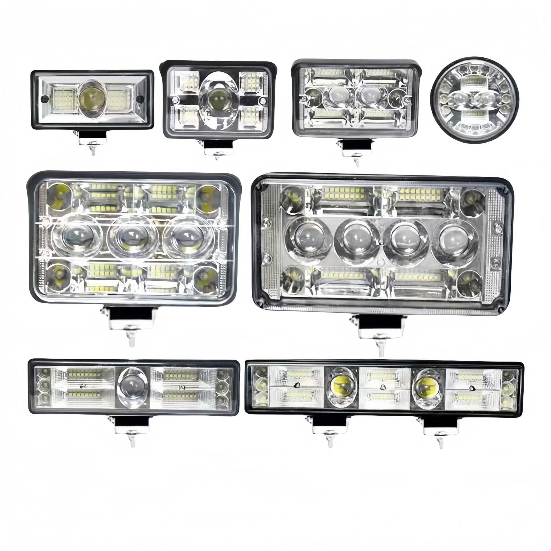 12V24V High and Low Beam Headlights for Electric Vehicles, Motorcycles, Agricultural Vehicles, LED Laser Cannon Spotlights, Headlights