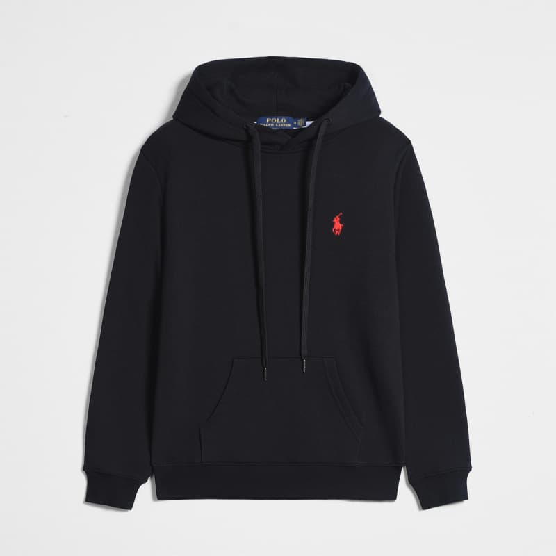 Cross-border Little Horse Embroidered Hoodie RL Cardigan Zip-Up Sweatshirt Loose Polo Men's Outerwear Wholesale for Export