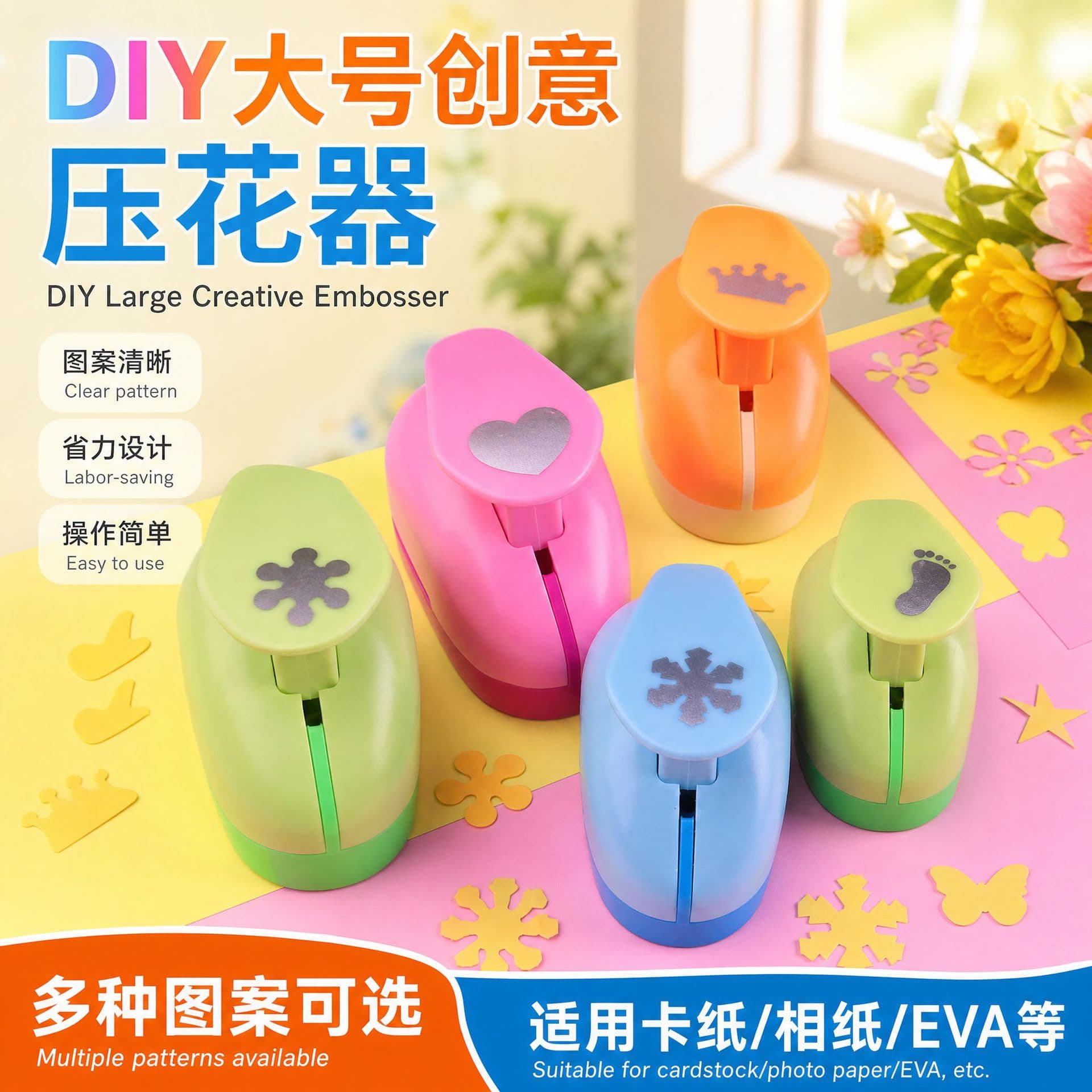 DIY Large Creative Embossing Machine, Manual Embossing Machine, Labor-Saving Paper Cutting Puzzle Embossing Machine Wholesale