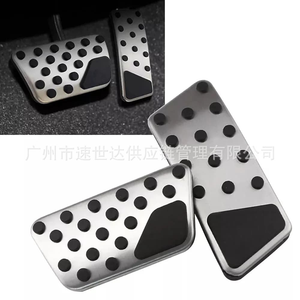 For Jeep Wrangler JK JKU 2007-2017 No-Drill Brake and Accelerator Metal Pedals