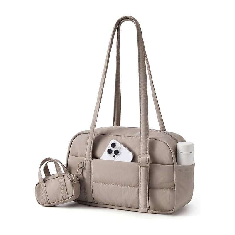 New Women's Handbags Fluffy Shoulder Bag Small Tote Bag Lightweight Cute Hobo Bag Fashionable Portable Gym Bag