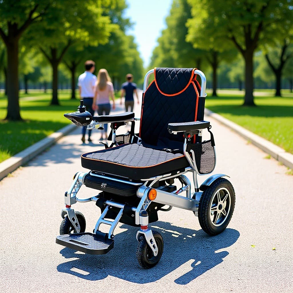 Yingkang Aluminum Alloy Reclining Electric Wheelchair Folding Fully Automatic Elderly Disabled Portable Mobility Scooter Rechargeable