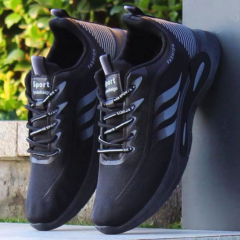 Summer Mesh White Casual Shoes Ice Silk Soft Sole Men's Slip-On Breathable Shoes Size 45 Fast Delivery One-Piece Drop Shipping