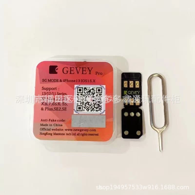 Gevey unlocking card for 6s-7-8-X-XSM-11-13PM series