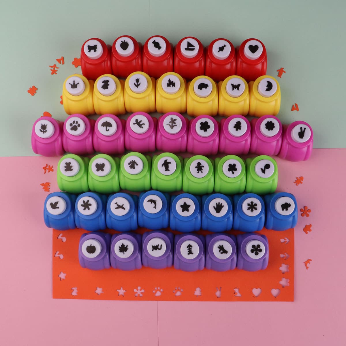 Small Creative Embosser Mini Pattern Punch Children's Handmade DIY Kindergarten Paper Cutting Journal Embosser Wholesale