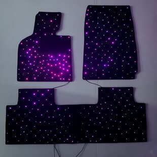 Xiaomi SU7 Exclusive Illuminated Foot Mat Carpet Ambient Light Xiaomi Car Carpet Interior Decoration Starry Carpet