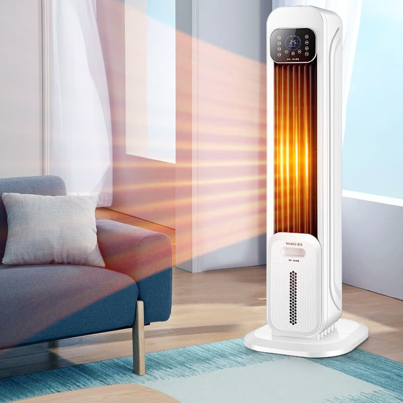 Commercial air conditioner fan with smart remote control, office cooling/heating tower fan