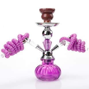 Cross-Border New In-Stock Arabic Hookah Gold Aluminum Ball Small Hookah KTV Bar Home Use Hookah Product