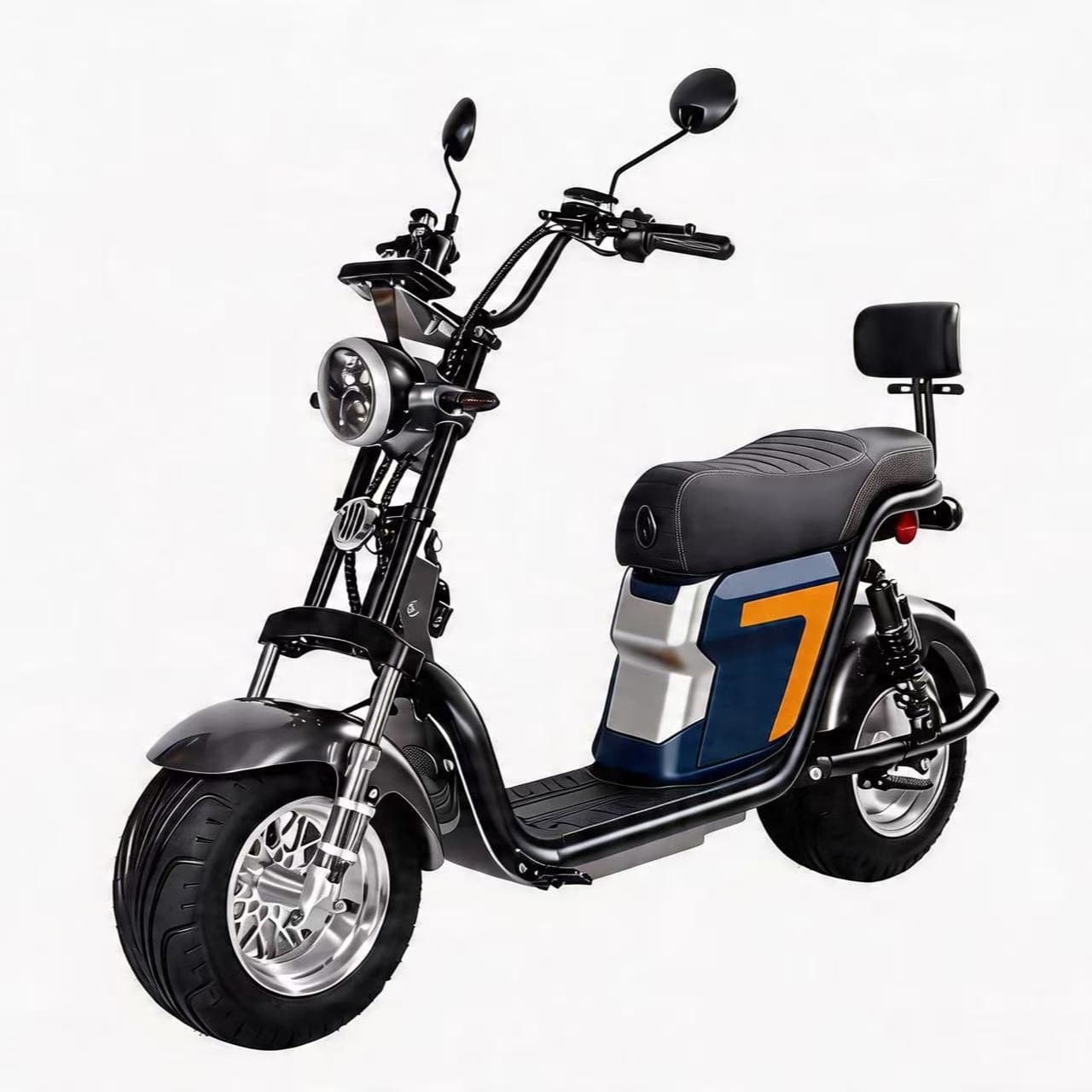 Factory direct sales new X19 Harley electric vehicle two-wheel lithium battery scooter ultra-wide tire adult scooter