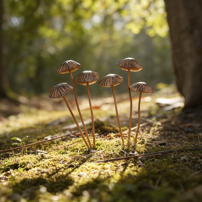 Cross-border metal plant mushroom garden lawn decoration micro landscape mushroom flower arrangement flower pot iron mushroom decoration