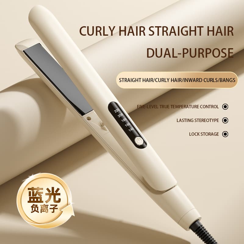 Hair Straightener 2-in-1 Straightening and Curling Iron Home Electric Flat Iron Wet and Dry Use Hair Straightener Wholesale