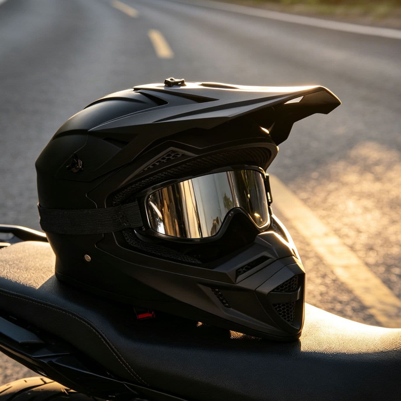 Motocross Helmets for Men and Women, Bicycle Road Cross-Country Mountain Helmets, Rally Helmets, Full-Face Helmets with Goggles