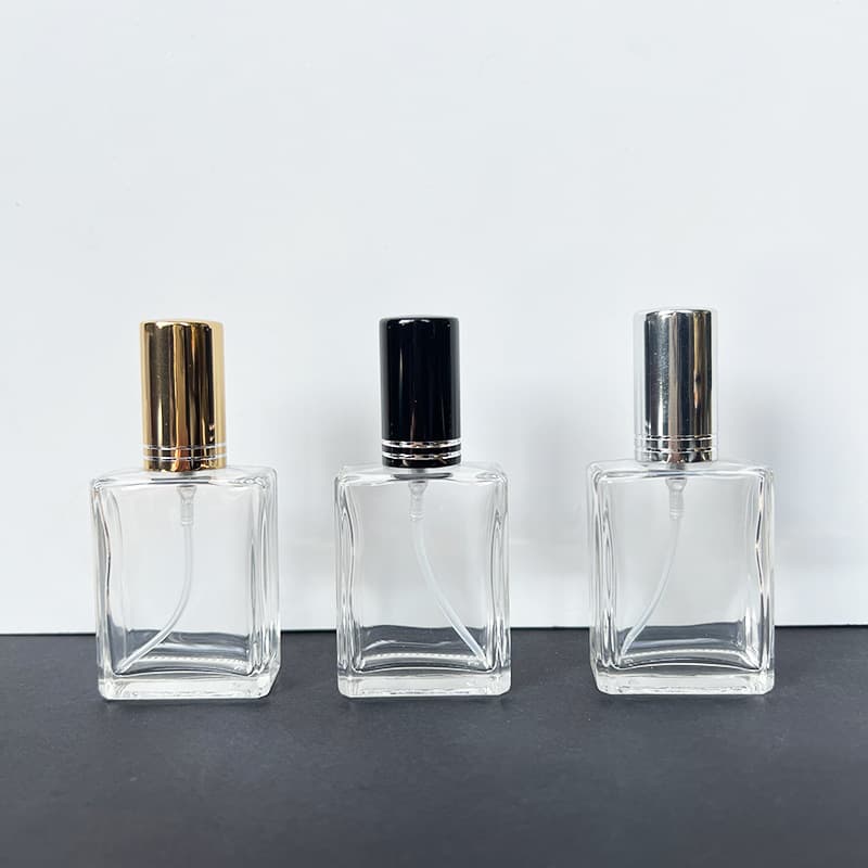 In Stock B024-15ml Premium Crystal Cap Transparent Perfume Glass Bottle Cosmetic Refillable Spray Empty Bottle