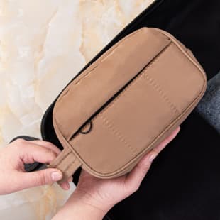 [Custom] Business Travel Toiletry Bag Small Waterproof Portable Handheld Cosmetic Storage Bag for Travel and Business Trips