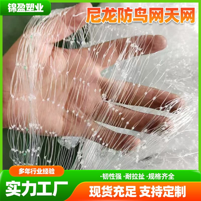 Nylon bird barrier overhead nets for orchards, fish ponds, cherry fields, rice paddies, and grapevines