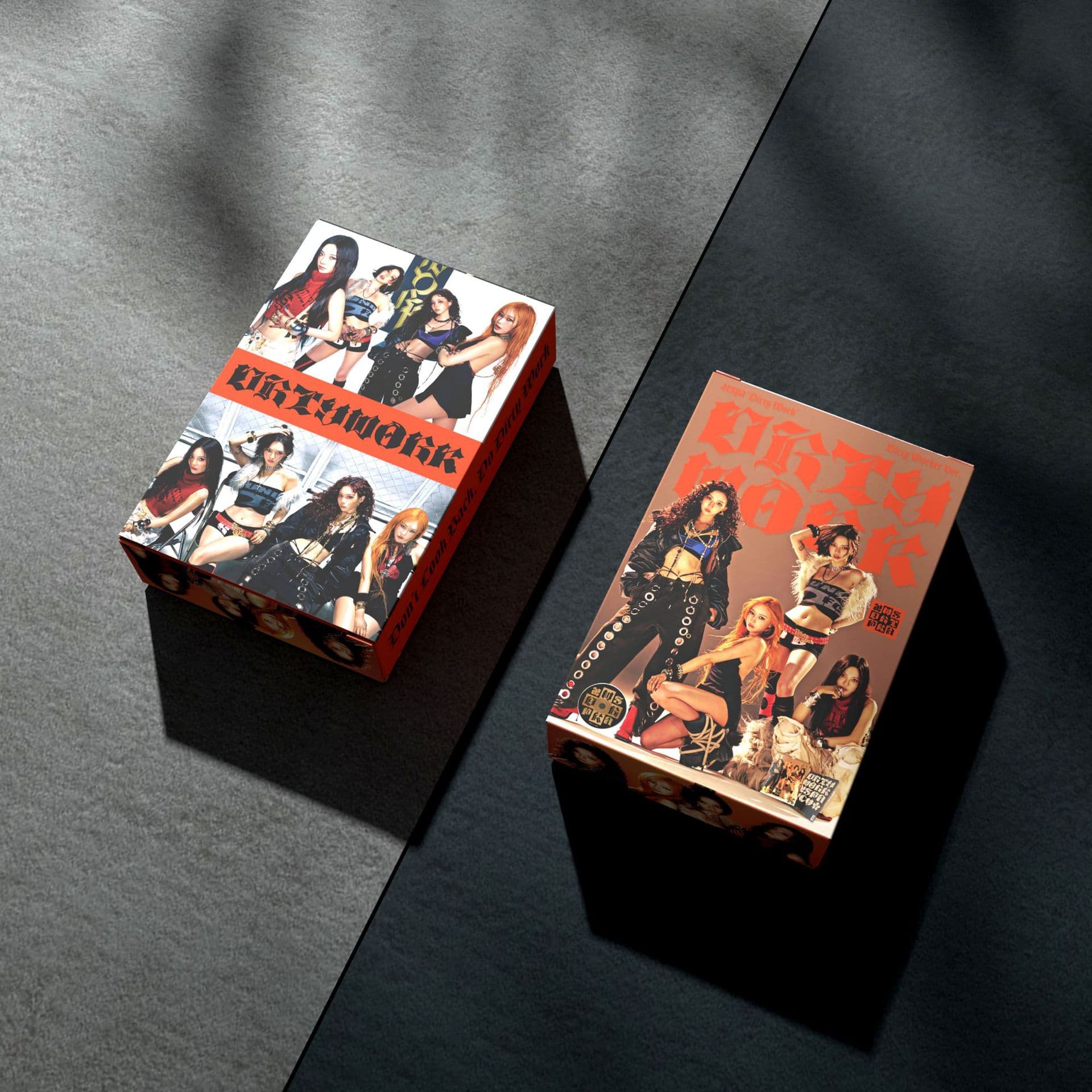 55 aespa photo cards, new album Dirty Work, Ryu Jimin peripheral postcard collection, lomo card