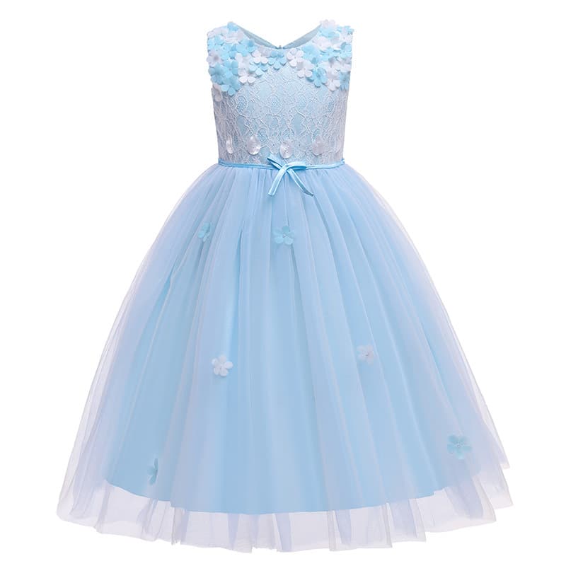 Amazon Best-Selling Children's Dress Girl's Tulle Puffy Dress Flower Girl Princess Gown for Toddlers and Kids Performance Wear