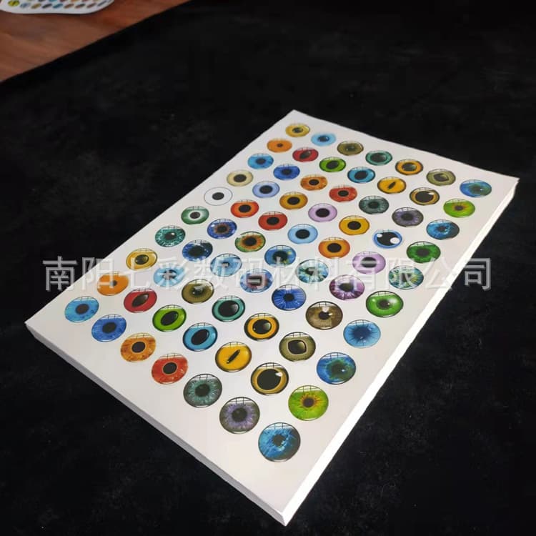A4 Time Gem Glass Patch Inkjet Double-Sided Synthetic Paper Eyelet Backing Paper Shadowless Adhesive Photo Paper Printing Paper