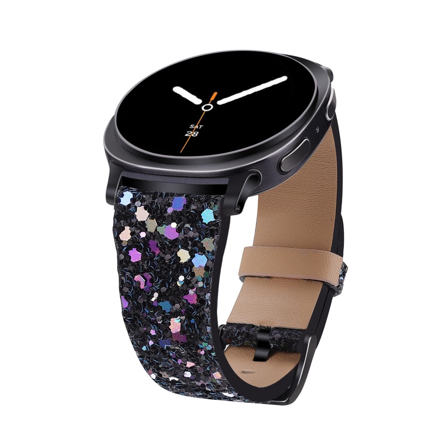 Suitable for Samsung Galaxy Watch 9 8 40/44/46mm glitter sequin watch strap