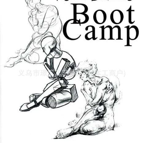 Cross-border New Product Figure Drawing Boot Camp Sketchbook Hand-drawn Coloring