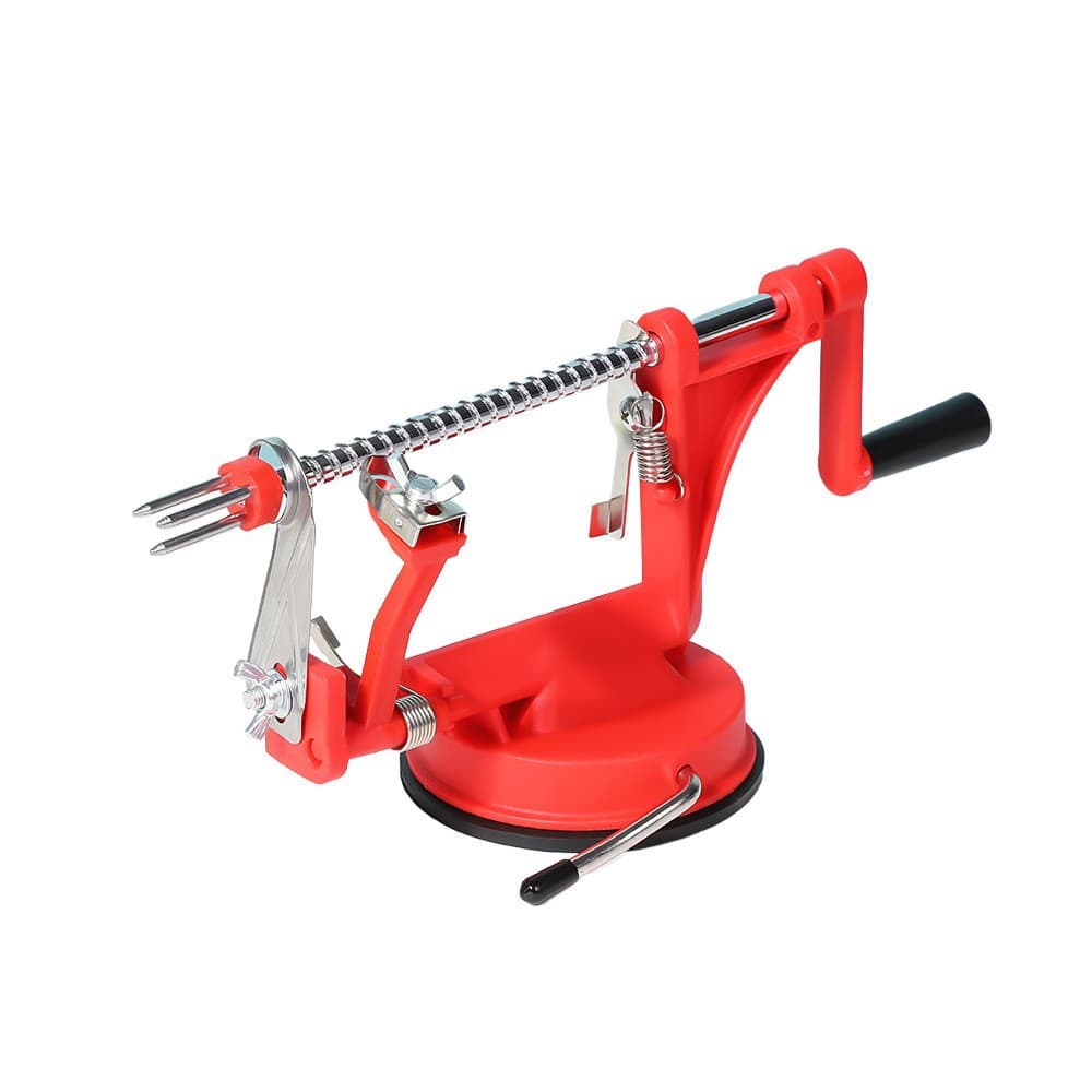 Plastic peeling, coring and slicing machine three-in-one multifunctional fruit scraping and peeling machine for home hand-cranked apple peeling