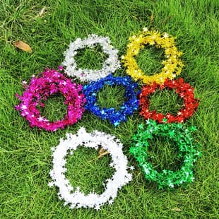 7.5m Christmas Vine Five-Star Color Strip Christmas Tree Decoration Wire Ribbon Christmas DIY Decoration Gift