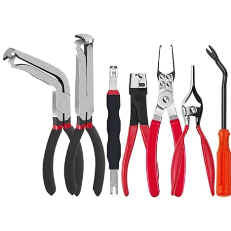 Straight/Bent Wire Cutters Stripping Wires Car Wiring Cutting Wires Oil Pipe Separating Wire Harness Clips Connectors Pry Bars