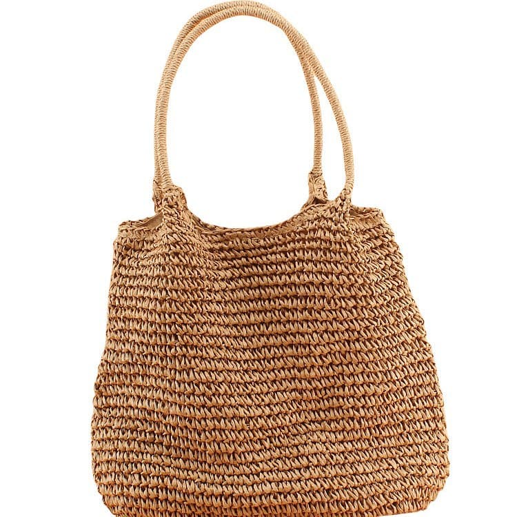 Dropshipping 2026 New Style Straw Woven Bag, Fashionable Women's Bag, Large Capacity Commuter Bag, Tote Bag, Beach Bag