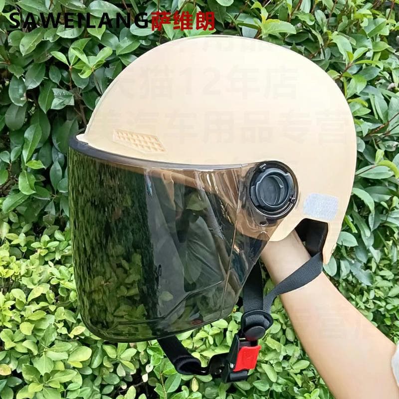 3C Certified Helmet Unisex Electric Scooter Autumn/Winter Half Helmet Summer Sun Protection All-Season Universal High-Visibility Safety Helmet