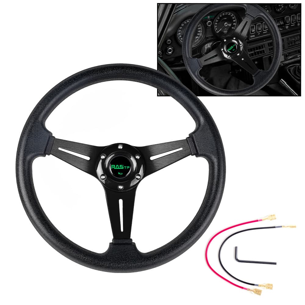 Car Modification Accessories 14-inch 350mm PU Steering Wheel Racing Game Kart Steering Wheel