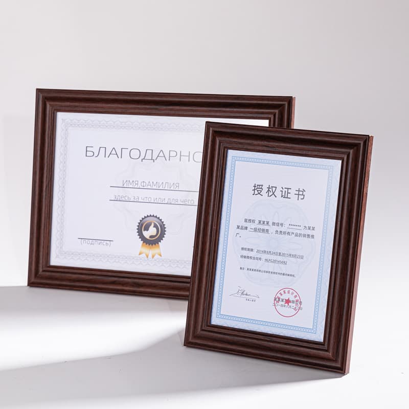Business License Frame 3-in-1 Wall Mount for Government Certificate A3 A4 A5 Size, Hygiene Permit Photo Frame