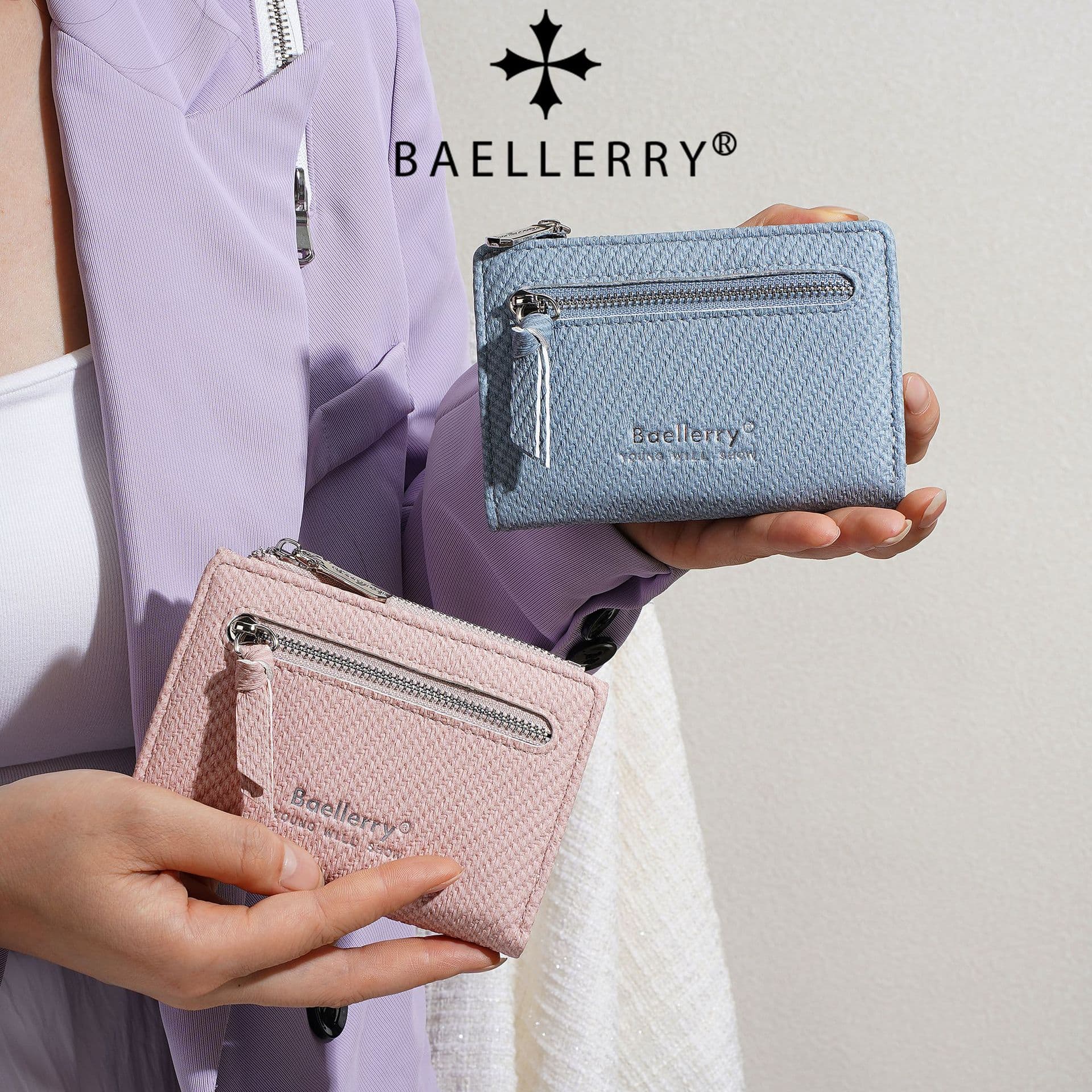 2026 New Women's Wallet Retro Korean Style Zipper Student Card Holder Multi-Function Multi-Slot Coin Purse